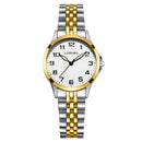 LONGBO 80499 Luxury Men Women Stainless Steel Strap Simple Casual Dial Couple Watch Quartz Watch