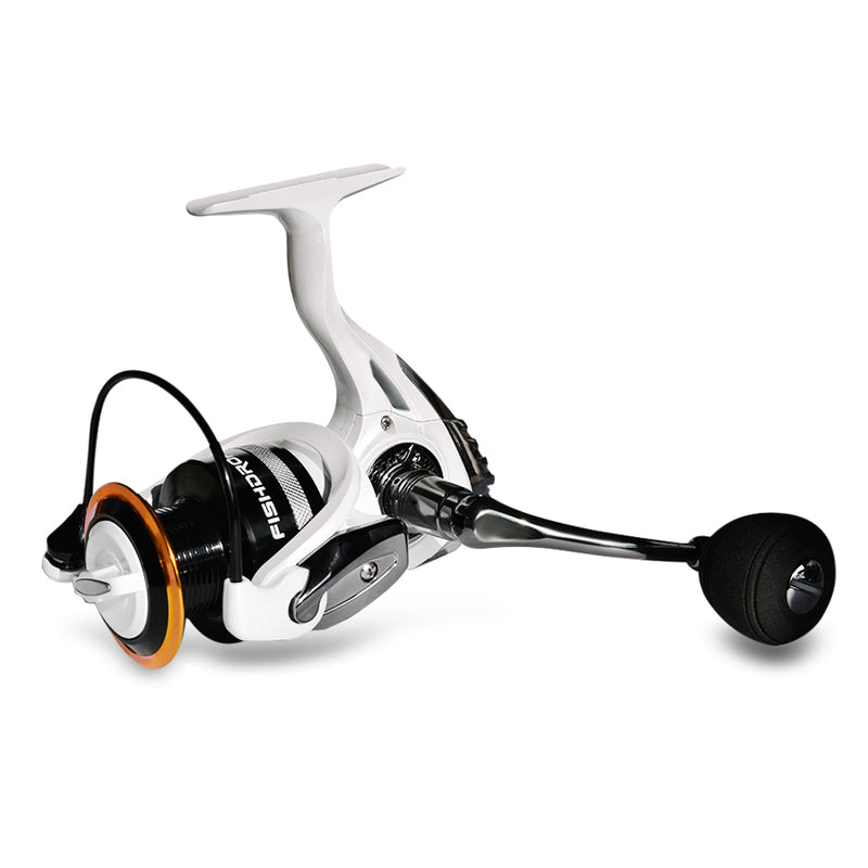 Fishdrops HB4000-7000 5.5:1/4.7:1 12+1BB Lightweight Fishing Reel Double Screw Rocker Spinning Reel