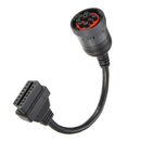 OBD2 Female 16 Pin to J1939 Deutsch 9 Pin Female Connector Truck Diagnostic Cable