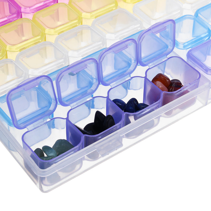56 Slots Plastic Jewelry Storage Box Diamond Painting Tool Box Embroidery Case