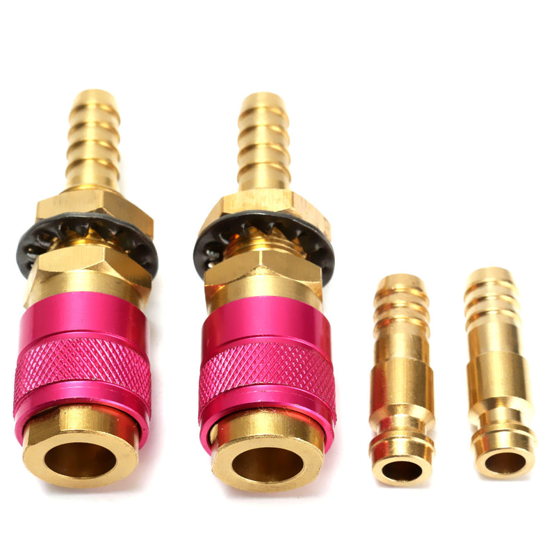2 Sets Water Cooled Gas Adapter Quick Connector Fitting for TIG Welding Torch