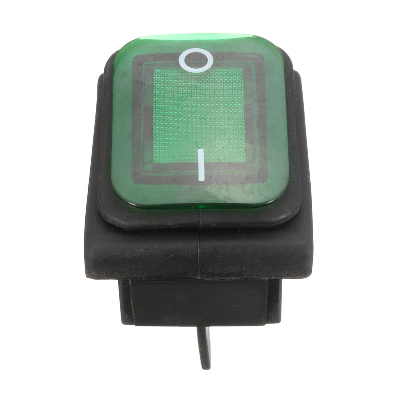 1Pcs 16A 250V 4Pin Waterproof Rocker Switch With Lamp Light Dpst On/Off