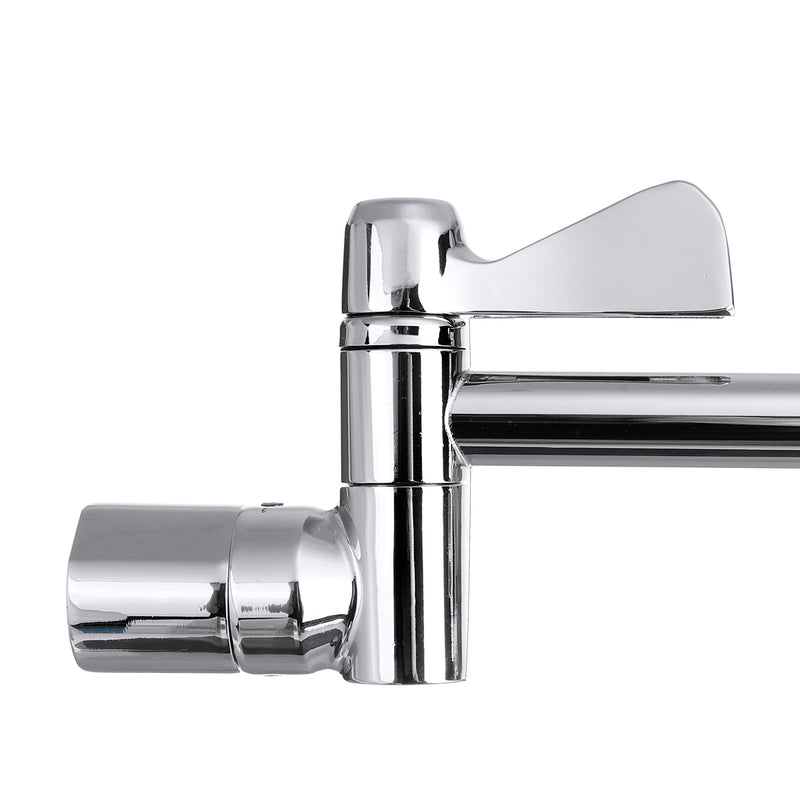 11" Solid Brass Height & Angle Adjustable Extension Shower Wall Arm Bathroom