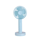 Portable Creative Macaron Design USB Rechargeable 2 Modes Desktop Handheld Fan with Mirror Base