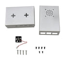 Black/Silver Aluminum Alloy Case Protective Metal Enclosure with Cooling Fan For Raspberry Pi 4