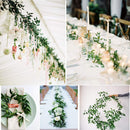 67" Artificial Willow Vines Plant Greenery Garland Wreath Leaves Hanging Wedding Decor Supplies