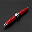 Fingertip Gyro Pen Multifunction Rotating Illuminating Metal Ballpoint Pen LED Lamp Decompression Finger Gyro Pen