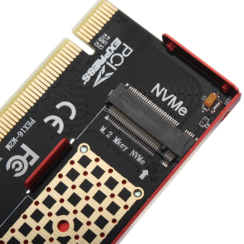 JEYI NVME M.2 PCI-E X16 2280 Expansion Card Gold Bar Aluminum Sheet Thermal Conductivity