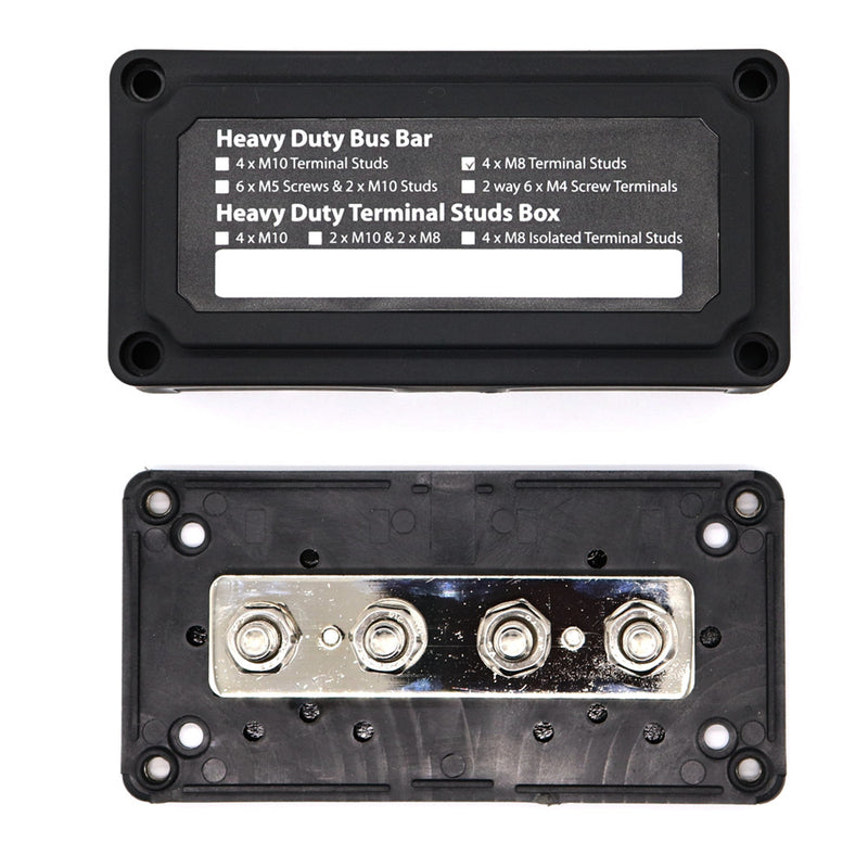 Bus Bar Power Negative Distribution Box Terminal Block 12/24V 300 Amp Heavy Duty