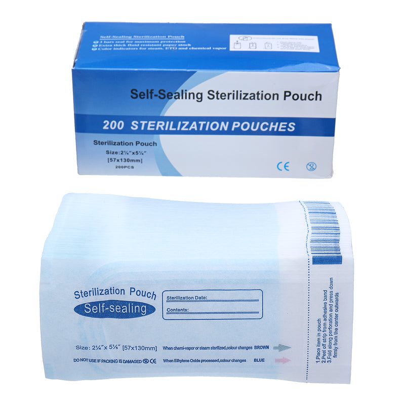 200Pcs/Set Self-Sealing Sterilization Pouch Medical Self-Seal Bag Autoclave Pouches