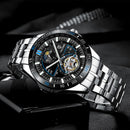 TEVISE T855 Waterproof Full Steel Automatic Mechanical Watch Business Style Men Watch