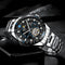 TEVISE T855 Waterproof Full Steel Automatic Mechanical Watch Business Style Men Watch