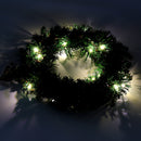 30CM 40CM Warm White Wall Hanging Garland Ornament Christmas Wreath Decor With LED Light For Xmas