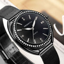 REBIRTH RE115 Diamond Dial Case Women Wrist Watch Full Steel Elegant Design Quartz Watch