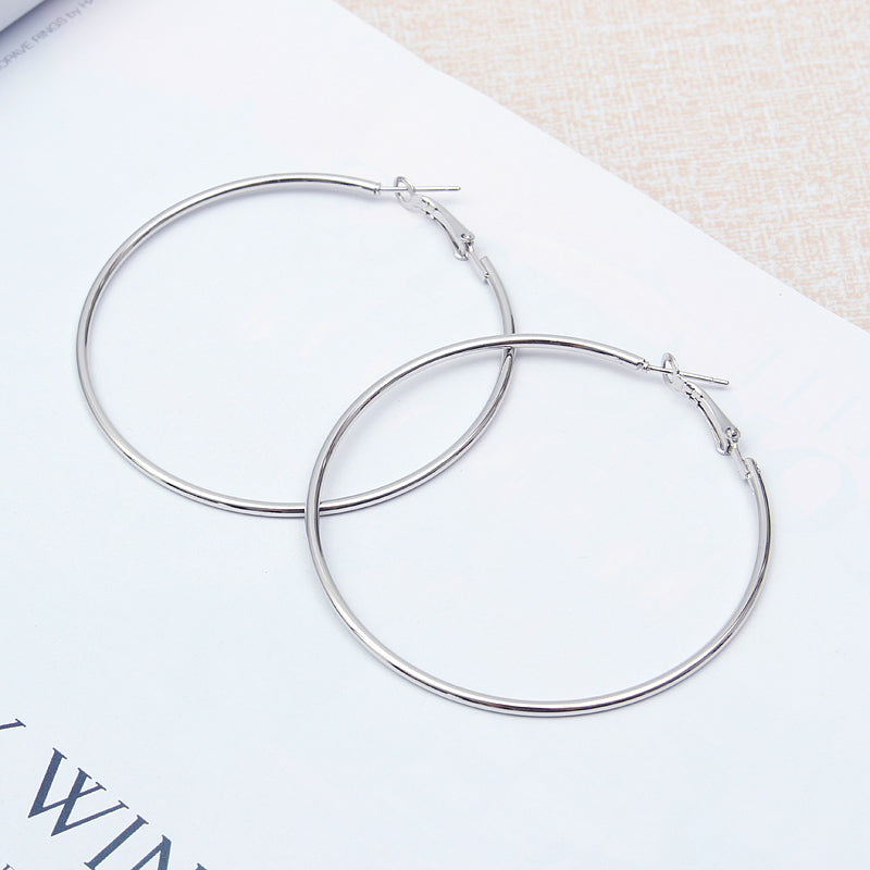 Exaggerated Large Circle Ring Hoop Women Earrings