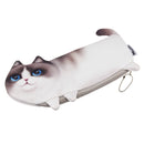 Cartoon Cat Pencil Case Soft cloth School Stationery Pen Bag Gift for Girl Boy Student