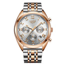 LIGE 9852 24 Hour Date Display Men Wrist Watch Business Style Quartz Watch