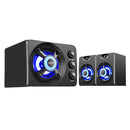 SADA D-208 3.5mm Audio bluetooth 2.1 Channel Bass LED Light Computer Speaker Support TF U-Disk