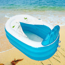 Inflatable Bathtub Portable Bath Tub PVC Camping Travel Folding SPA Bath With Cushion Pipe