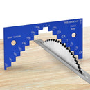 2pcs Aluminium Alloy 1/8 to 2-1/4 Inch Depth Gauge Saw Gauge for Table Saw Router Table Set Up Miter Cutting Woodworking