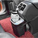 PU Leather Car Bin Trash Garbage Can Storage Box Container Organizer Multi-function Bucket