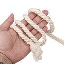 Cotton Rope 8mm Natural Beige Twisted Cord DIY Craft Macrame Handmake String 45m Decorations