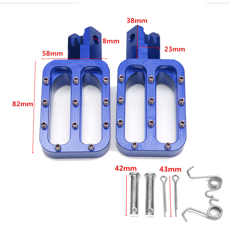 CNC Foot Pegs For Pit Dirt Bike Chinese 50cc-160cc CRF XR KLX TTR SSR Thumpstar