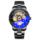 IK COLOURING 98226G Skeleton Dial Automatic Mechanical Watches Business Style Men Watch