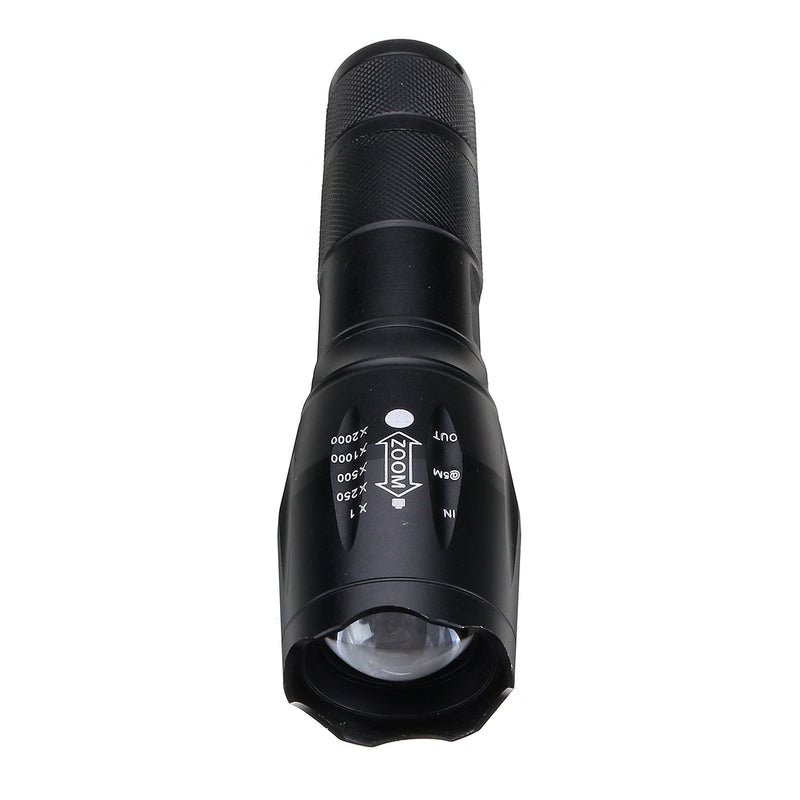 T6  800 Lumen 3 Modes Zoomable LED Flashlight 18650 Tactical Flashlight Waterproof Work Lamp Emergency Warning Lantern