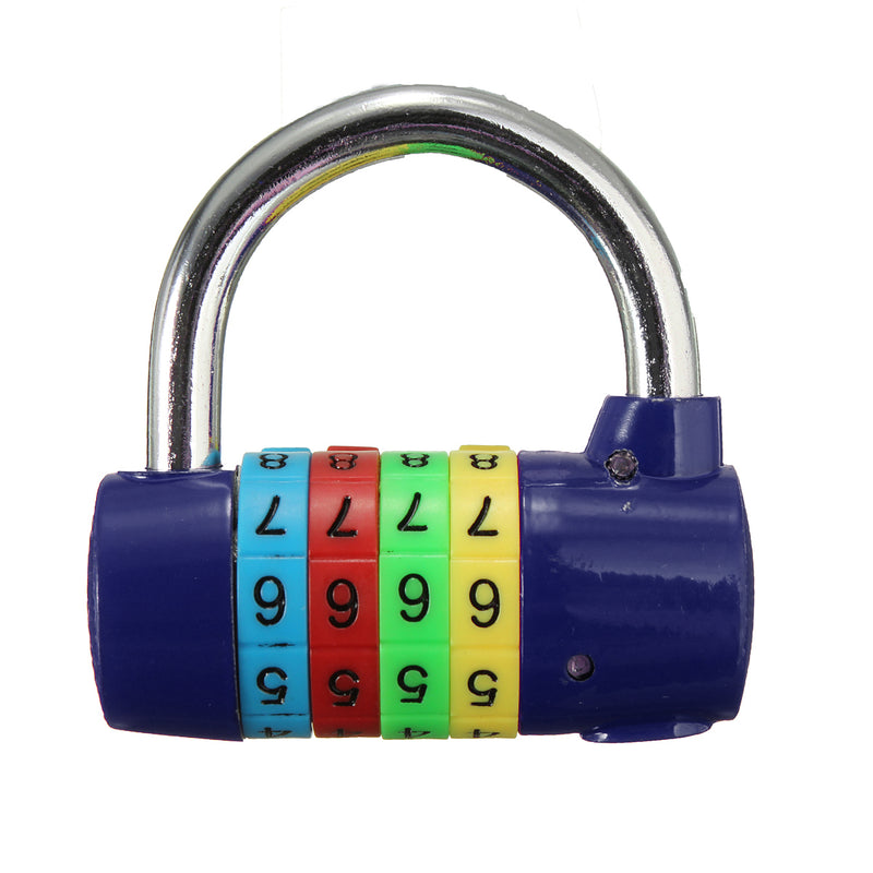 4 Digit Resettable Combination Padlock Travel Luggage Bag Diary Suitcase Code Security Lock