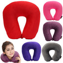 Memory Foam Particles U Shape Neck Head Rest Pillow Car Flight Travel Soft Nursing Cushion