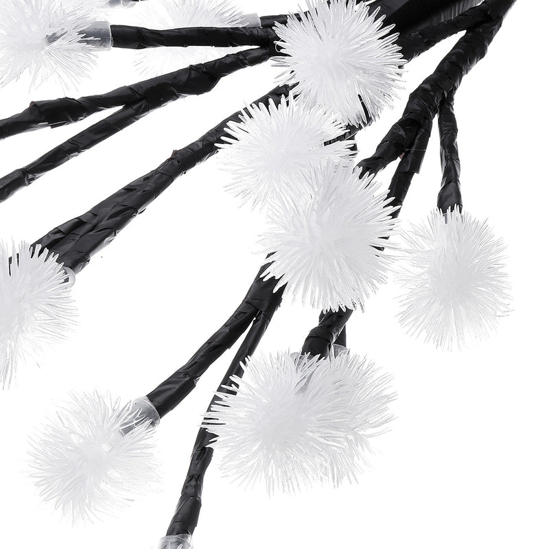 Outdoor Waterproof Solar Powered Pinecone Shape Tree Branch LED String Holiday Light for Patio Decor