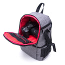 Water-resistant Anti-Theft Camera Bag Backpack Charge Earphone Hole for DSLR Camera Lens Tripod