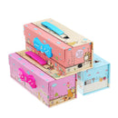 Kawaii 3-layer Large Capacity Pencil Case School Pen Case Portable Pencil Bag Pencils Pouch School Pen Box Stationery High School Large Storage Bag Pouch Holder Box