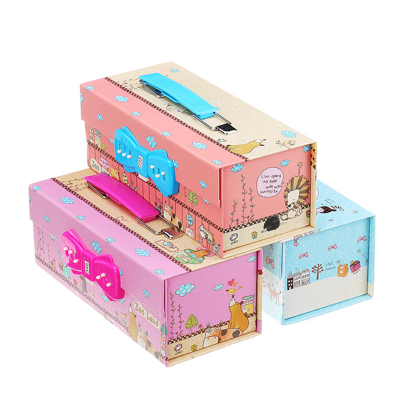 Kawaii 3-layer Large Capacity Pencil Case School Pen Case Portable Pencil Bag Pencils Pouch School Pen Box Stationery High School Large Storage Bag Pouch Holder Box