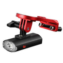 WEST BIKING 650LM 6Modes USB Rechargeable Bicycle Light Front Holder Waterproof Bike Sidelight Taillights