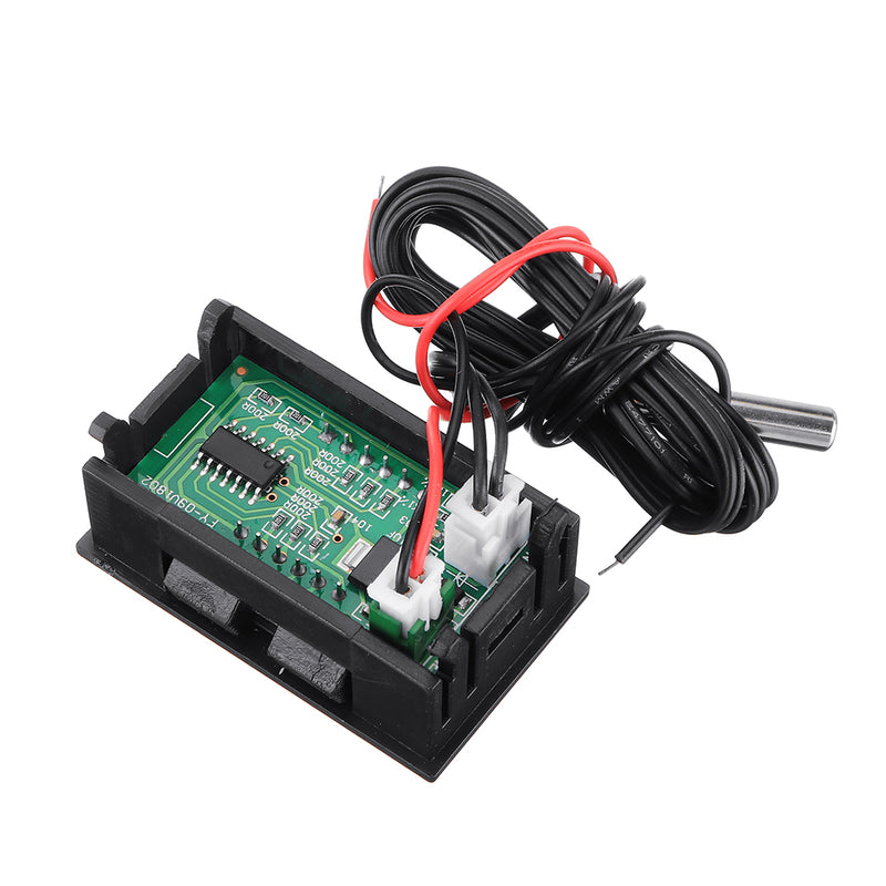 3pcs 12V Green LED Display Digital Temperature Meter -50C to +110C Thermometer Sensor