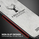 BAKEEY Deer Canvas Cloth Shockproof Protective Case for iPhone 11 Pro Max 6.5 inch