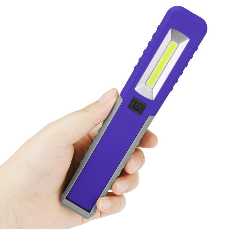 Portable Mini LED COB Inspection Work Light Battery Powered Magnet Camping Flashlight Torch Lamp
