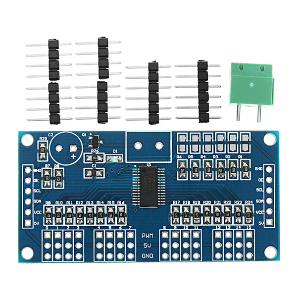 5pcs  16 Road PWM/Servo/Steering Gear Drive Plate Controller Module Robot IIC PCA9685