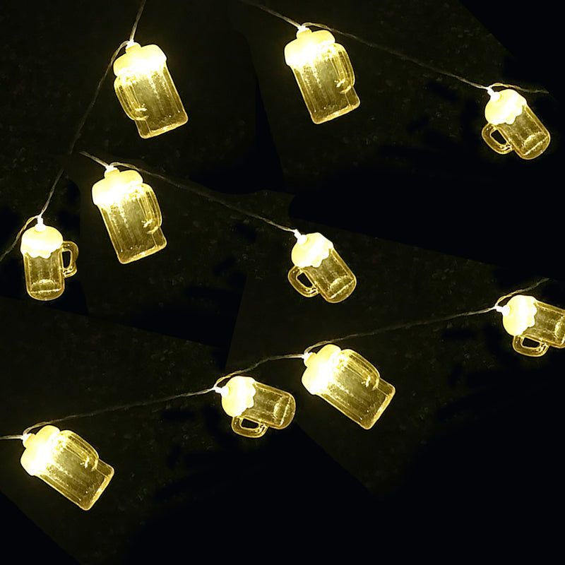 10 LED Festival String Lantern Hanging Lamp Party Patio Home Decorative Night Light