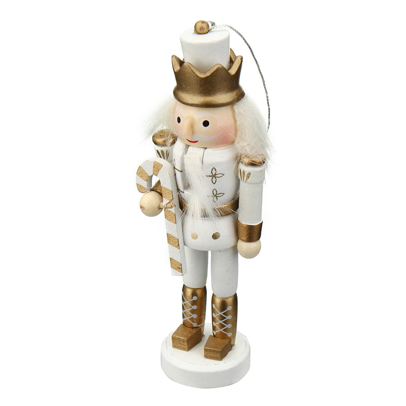 5Pcs Wooden Nutcracker Soldier Handcraft Puppet Doll Toy Ornament Christmas Gift Home Room Decorations