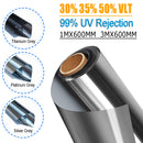 1M/3M Glass Window Film Heat-insulating Film Building Sunscreen Glass Tint Film UV Heat Reflective Sticker Protector