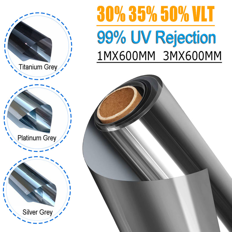 1M/3M Glass Window Film Heat-insulating Film Building Sunscreen Glass Tint Film UV Heat Reflective Sticker Protector
