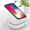 Bakeey Portable Desktop Mini Table Vacuum Cleaner with Wireless Charger for iPhone 11/11 Pro Max/XS Max/XR/XS/X/8/8+ for Galaxy Note 10/Note 10+/S10/S10+/S10E