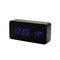 Alarm Clock LED Wooden VST Creatives Thermometer Digital Display Voice Control