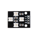 10pcs WS2812B-4 5V 5050 RGB LED Lamp Panel Board 4-Bit Full-color Driver Module Development Board