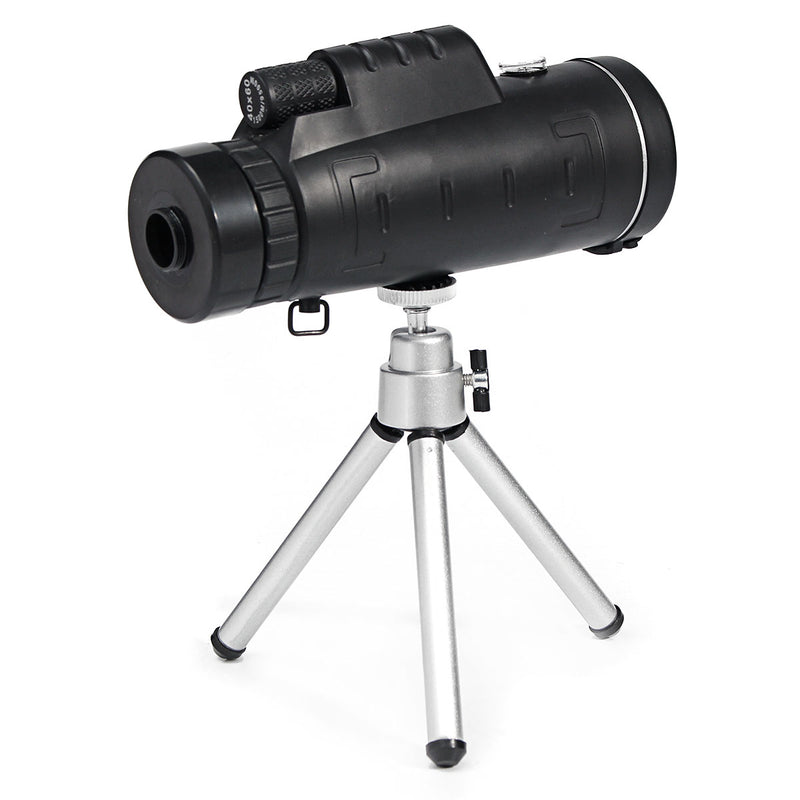 40X60 Zoom Optical Lens Monocular Telescope + Clip + Tripod For Mobile Phone