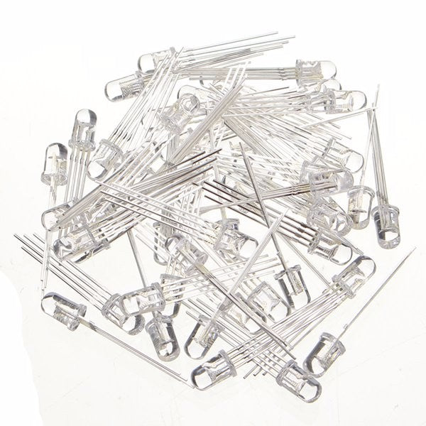 250pcs LED RGB Common Cathode 4-Pin F5 5MM Diode