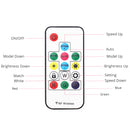 DC12V 15pin SATA Male Connector LED Strip Controller for WS2811 With 14Key RF Remote Control